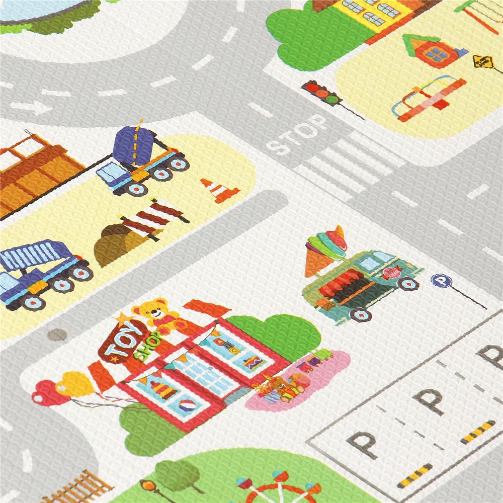 แผ่นอเนกประสงค์ HOME LIVING STYLE THE ROAD 130X190 ซม. สีเทา