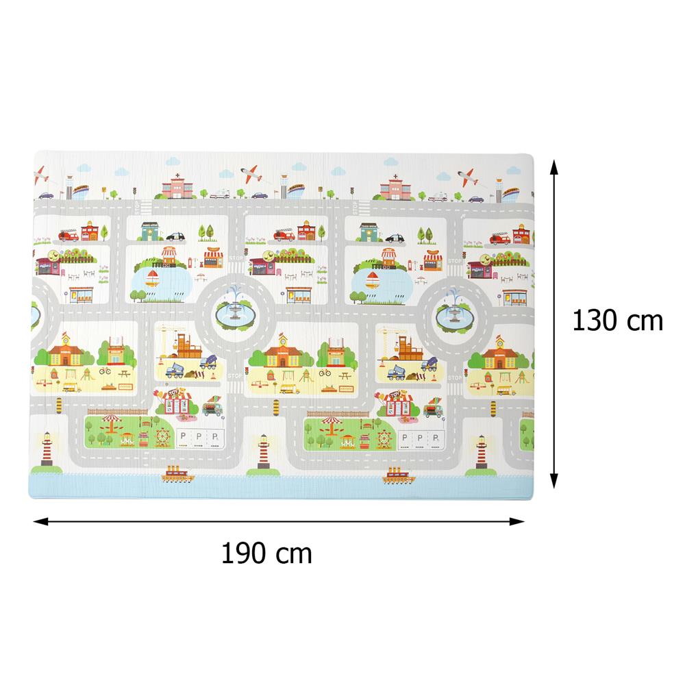 แผ่นอเนกประสงค์ HOME LIVING STYLE THE ROAD 130X190 ซม. สีเทา