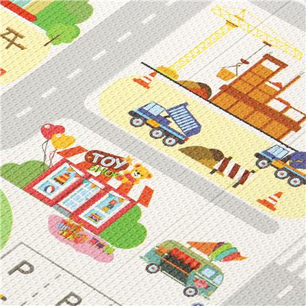 แผ่นอเนกประสงค์ HOME LIVING STYLE THE ROAD 130X190 ซม. สีเทา_3