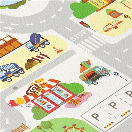 แผ่นอเนกประสงค์ HOME LIVING STYLE THE ROAD 130X190 ซม. สีเทา_4