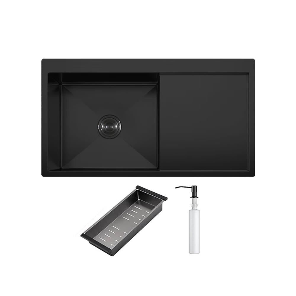 ซิงค์ฝัง 1 หลุม 1 ที่พัก TEKA TQ 1B1D PVD BLACK