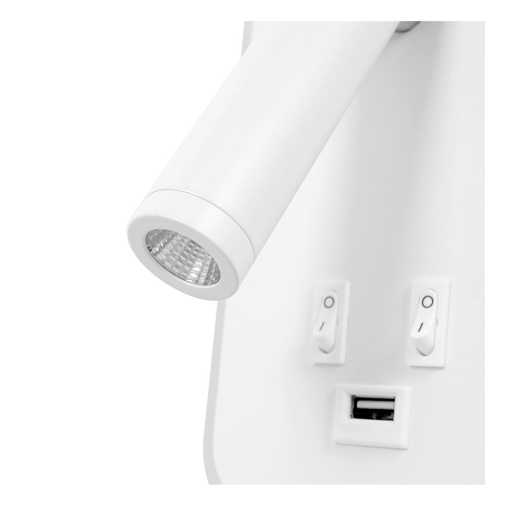 ไฟกิ่งภายใน LED CARINI MD3598 10 วัตต์ DAYLIGHT/COOL WHITE/WARM WHITE สีขาว 1 หัว