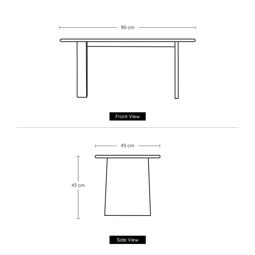 โต๊ะกลาง YKS BOBA 8859275801773 90 ซม. สีโอ๊ค