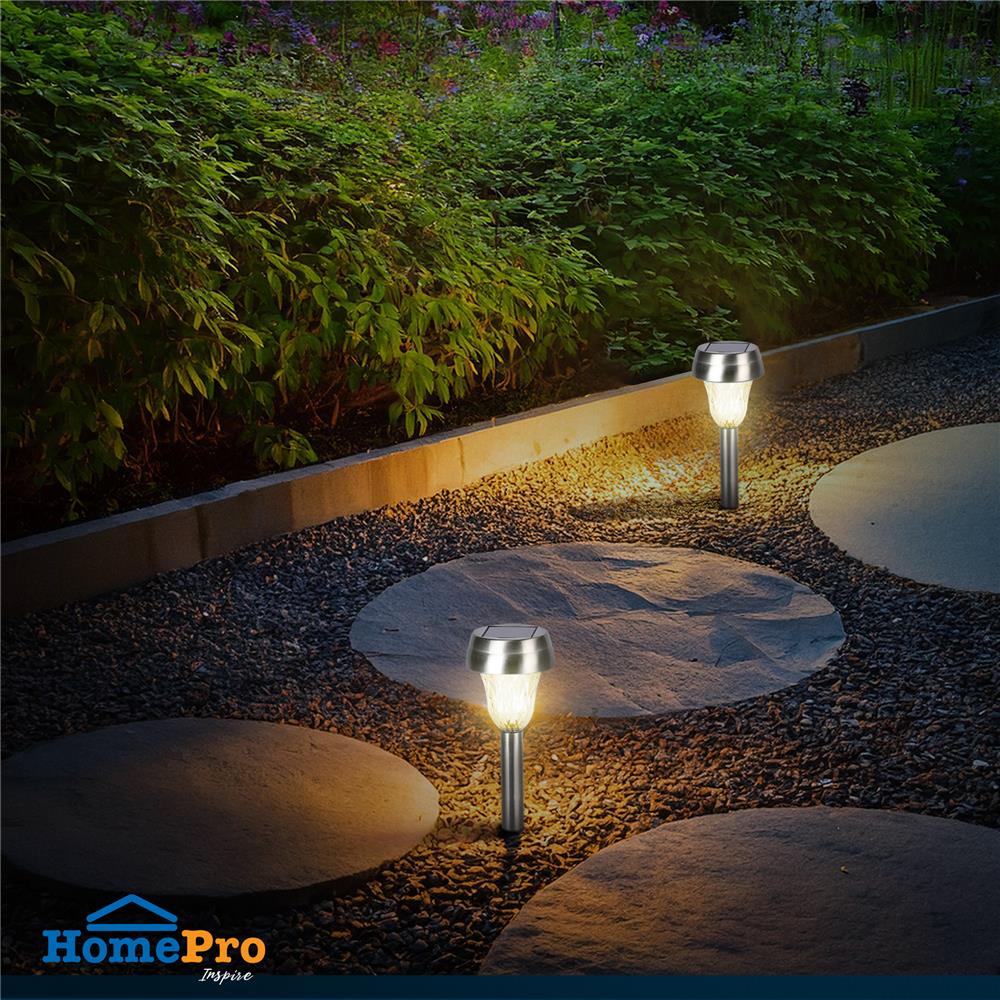 ไฟจัดสวน SOLAR CARINI AR-001 0.04 วัตต์ WARM WHITE สีเงิน