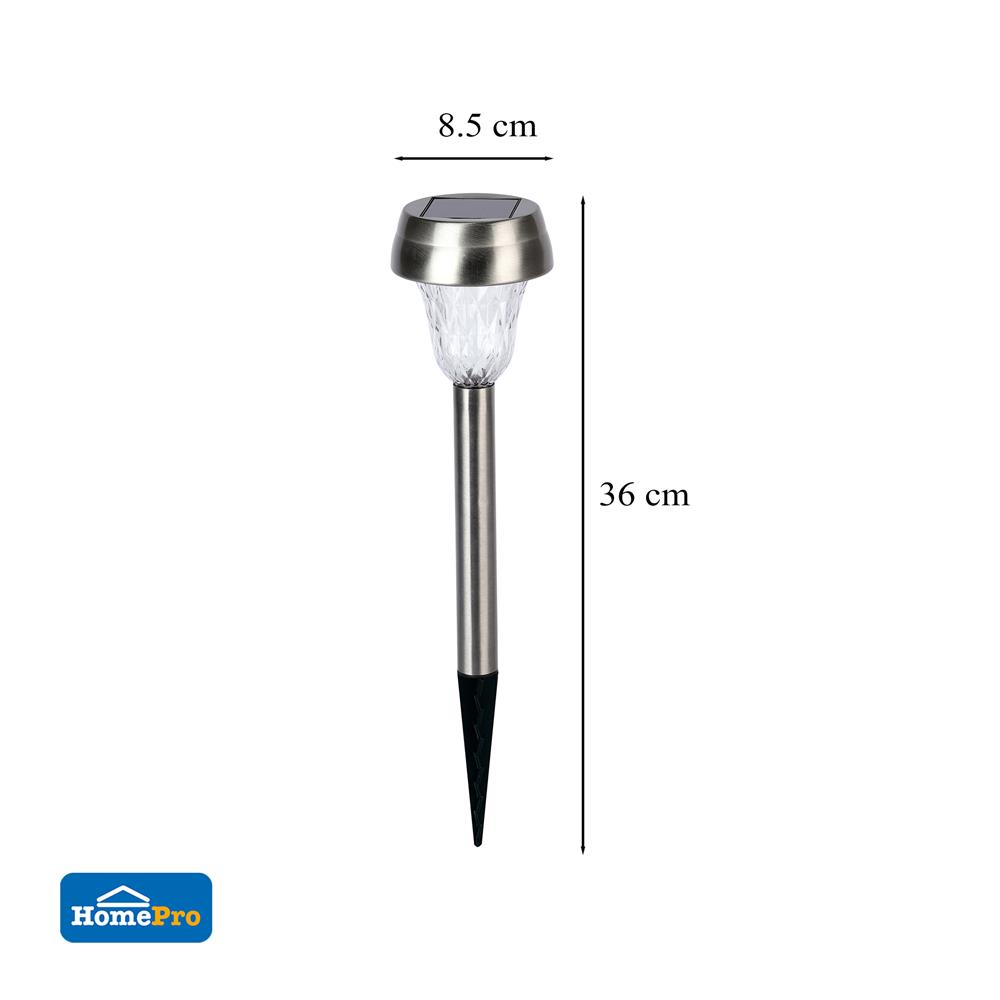 ไฟจัดสวน SOLAR CARINI AR-001 0.04 วัตต์ WARM WHITE สีเงิน