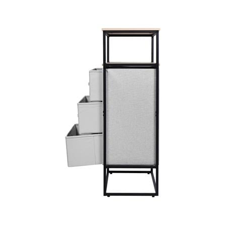 ชั้นลิ้นชักผ้า 3 ชั้น STACKO DIMI 60X34X99.6 ซม. สีเทา_3