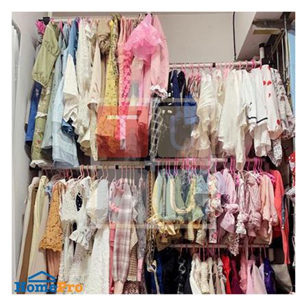 ราวแขวนผ้า TUGU R61W 220x50x300 ซม. สีขาวข้อต่อดำ_2