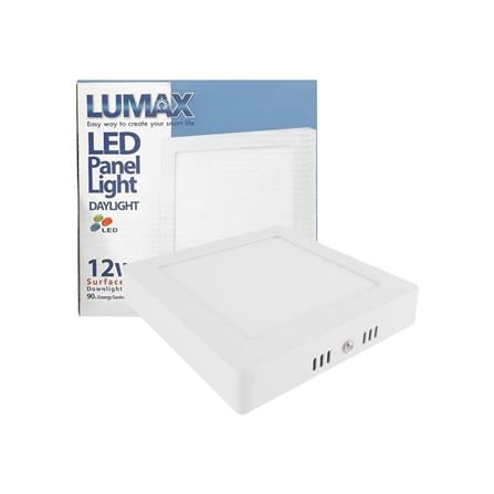 ดาวน์ไลท์ LED LUMAX 03-A1363 12 วัตต์ DAYLIGHT 6.7 นิ้ว สีขาว เหลี่ยม_4