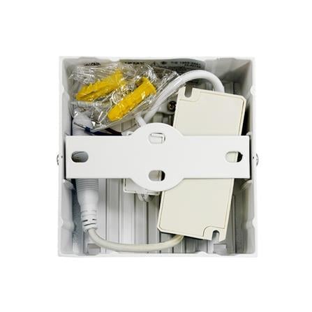 ดาวน์ไลท์ LED LUMAX 03-A0759 6 วัตต์ DAYLIGHT/COOL WHITE/WARM WHITE 3.5 นิ้ว สีขาว เหลี่ยม_3