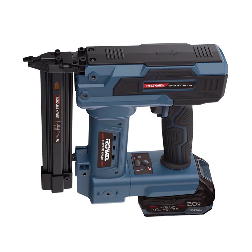 เครื่องยิงตะปูขาเดี่ยวไร้สาย (พร้อมแท่นชาร์จและแบตเตอรี่) ROWEL DNG300 20 โวลต์