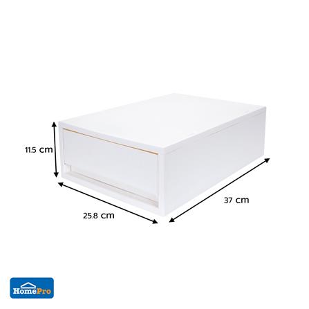 กล่องลิ้นชัก 1 ช่อง STACKO NEO 25.8X37X11.5 ซม. สีขาว_7