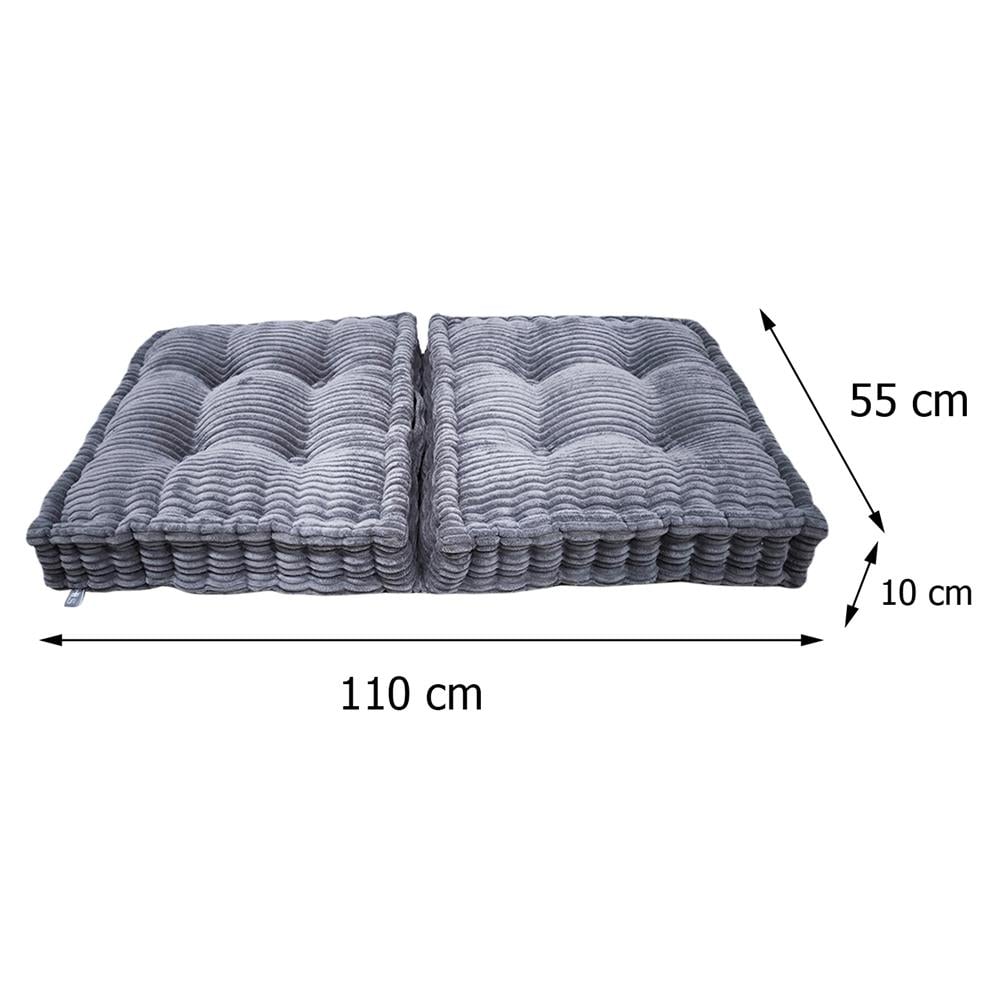 เบาะรองนั่ง HOME LIVING STYLE FLIP 44X22 นิ้ว สีเทา