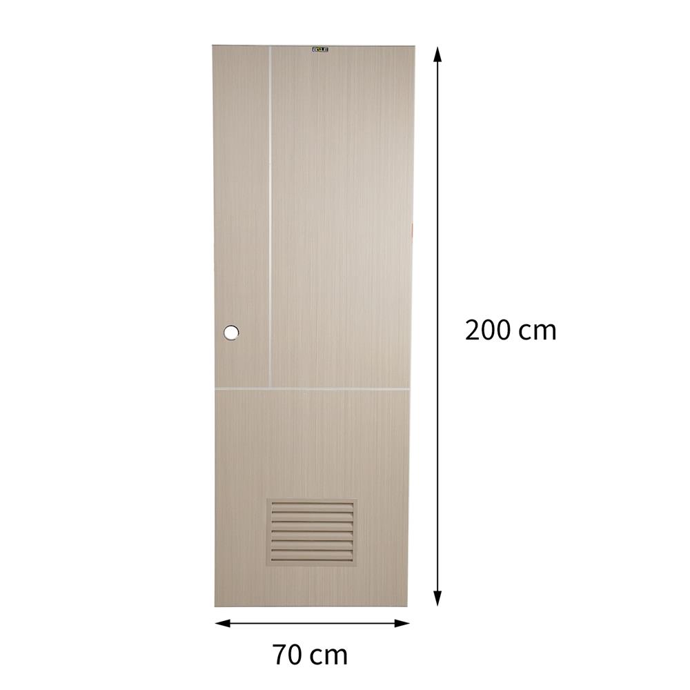 ประตูห้องน้ำ UPVC AZLE BN-11-1A 70x200 ซม. สี ASH