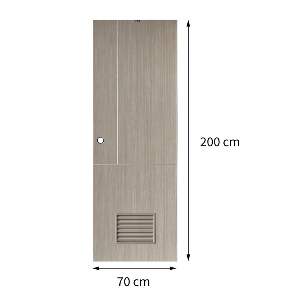 ประตูห้องน้ำ UPVC AZLE BN-11-1A 70x200 ซม. สี ASH