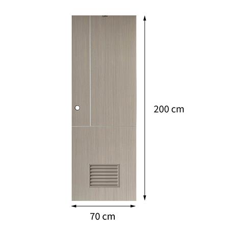 ประตูห้องน้ำ UPVC AZLE BN-11-1A 70x200 ซม. สี ASH_1