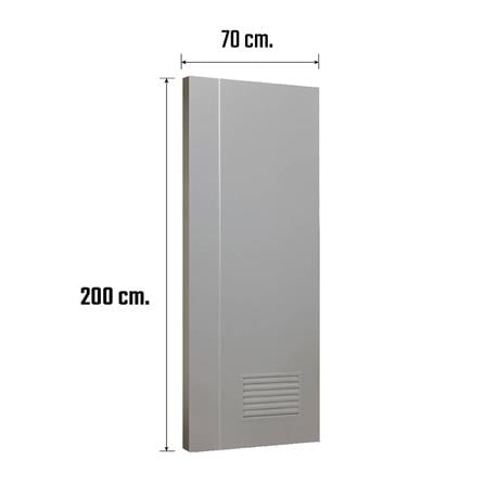 ประตูห้องน้ำ UPVC เจาะลูกบิด AZLE BN01-1A 70x200 ซม.สี LIGHT GREY_5