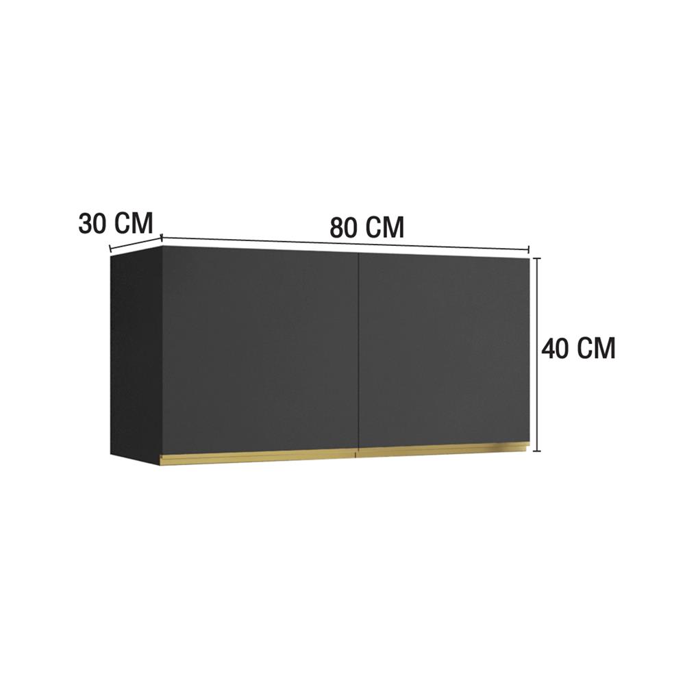 ตู้แขวนคู่ MJ ETERNITY 80x40 ซม. สี GREY GRAPGITE