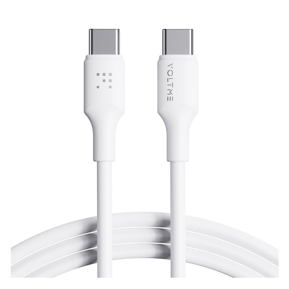 สายชาร์จ USB-C TO USB-C VOLTME C2275 2 เมตร สีขาว