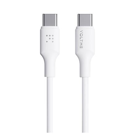 สายชาร์จ USB-C TO USB-C VOLTME C2275 2 เมตร สีขาว_0