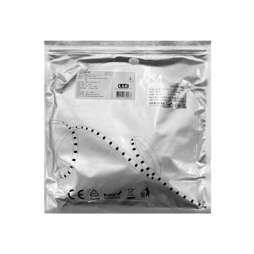 ไฟเส้น LED L&E 16-05916 12 วัตต์ 5 เมตร WARM WHITE
