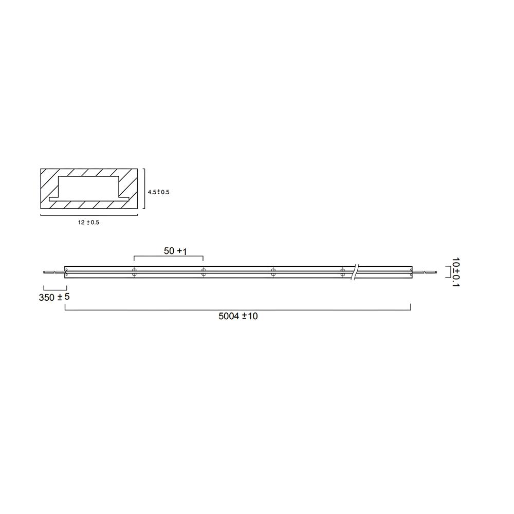 ไฟเส้น LED L&E 16-05916 12 วัตต์ 5 เมตร WARM WHITE