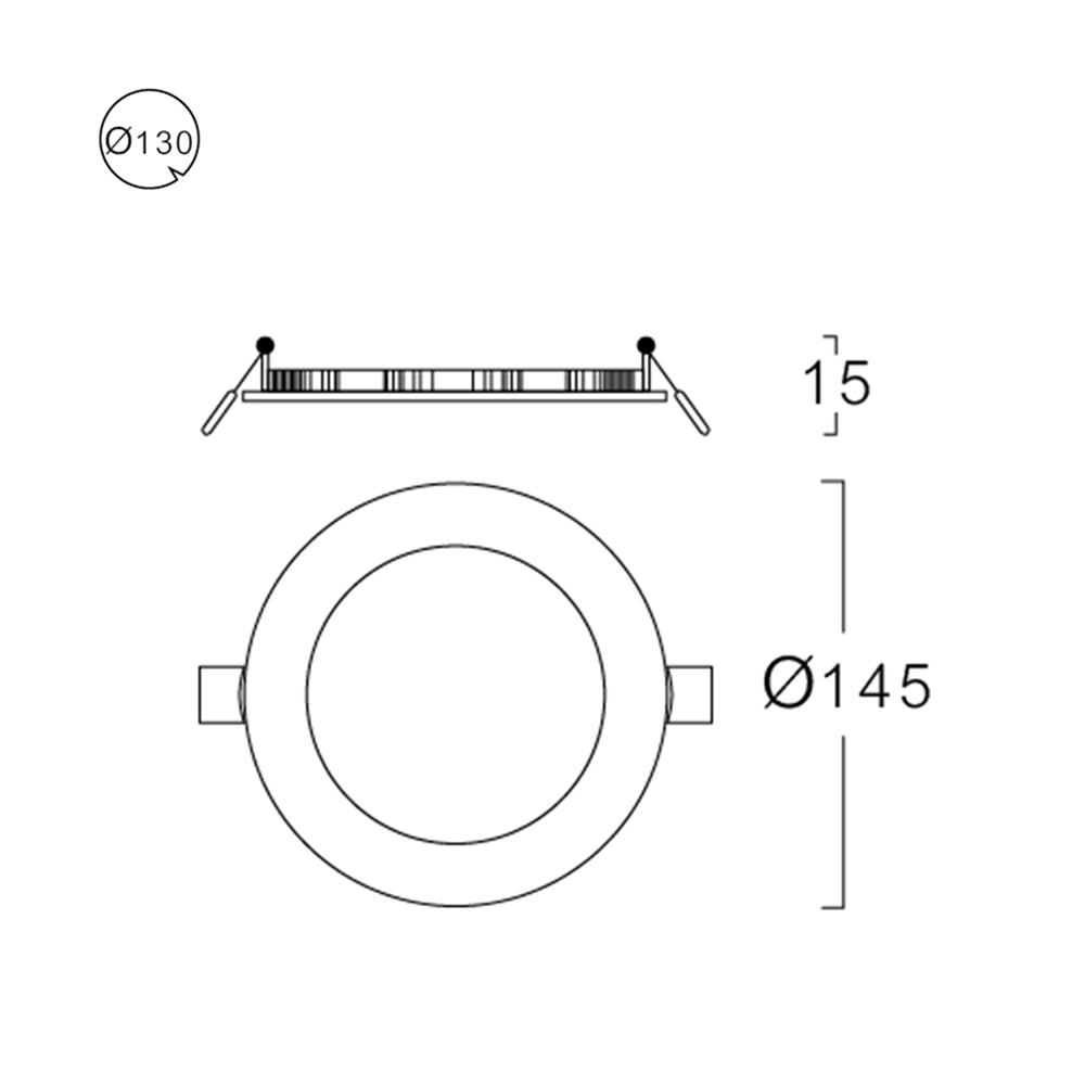 ดาวน์ไลท์ LED LUMAX 20-A0731 9 วัตต์ COOL WHITE 5 นิ้ว สีขาว กลม
