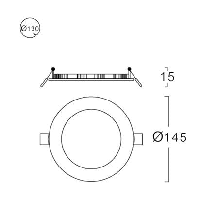 ดาวน์ไลท์ LED LUMAX 20-A0731 9 วัตต์ COOL WHITE 5 นิ้ว สีขาว กลม_5
