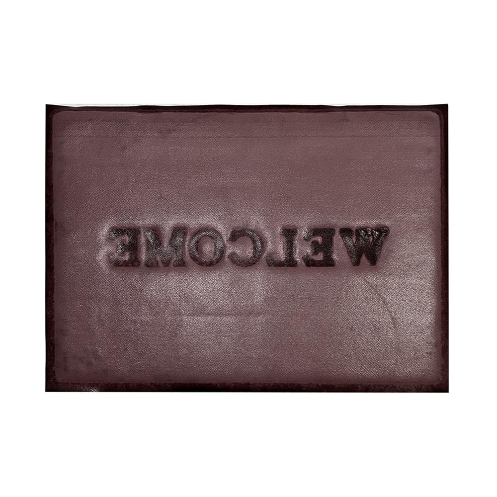 พรมเช็ดเท้าดักฝุ่น HOME LIVING STYLE S.WELCOME 50X70 ซม. สีน้ำตาล