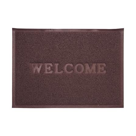พรมเช็ดเท้าดักฝุ่น HOME LIVING STYLE S.WELCOME 50X70 ซม. สีน้ำตาล_1