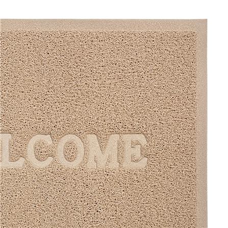 พรมเช็ดเท้าดักฝุ่น HOME LIVING STYLE S.WELCOME 60X80 ซม. สีเบจ_3