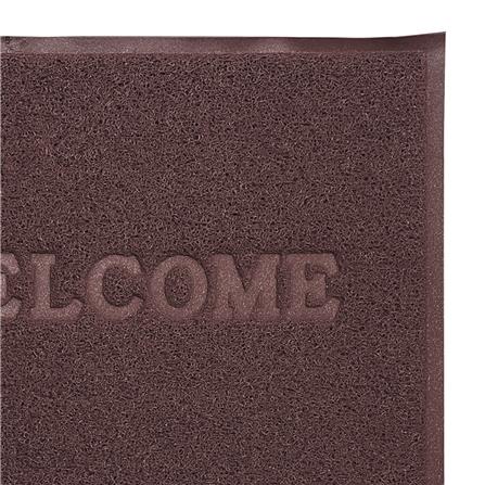 พรมเช็ดเท้าดักฝุ่น HOME LIVING STYLE S.WELCOME 60X80 ซม. สีน้ำตาล_3