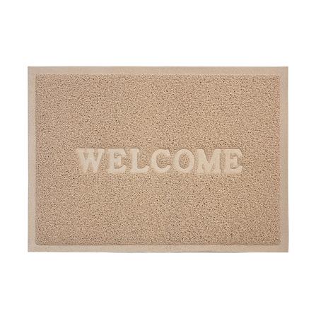 พรมเช็ดเท้าดักฝุ่น HOME LIVING STYLE S.WELCOME 50X70 ซม. สีเบจ_1