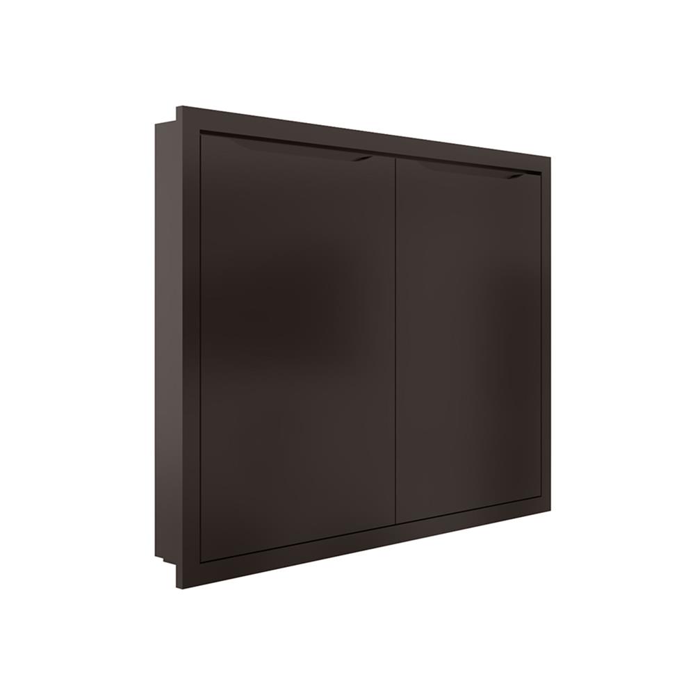 บานซิงค์คู่ MJ ECO 86x66 ซม. สี DARK CHOCOLATE