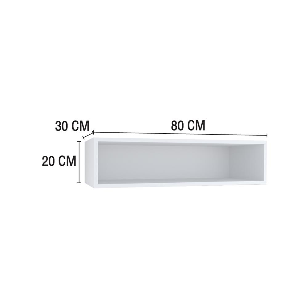 กล่องแขวนเสริม MJ DOT 80x20 ซม. สี WHITE
