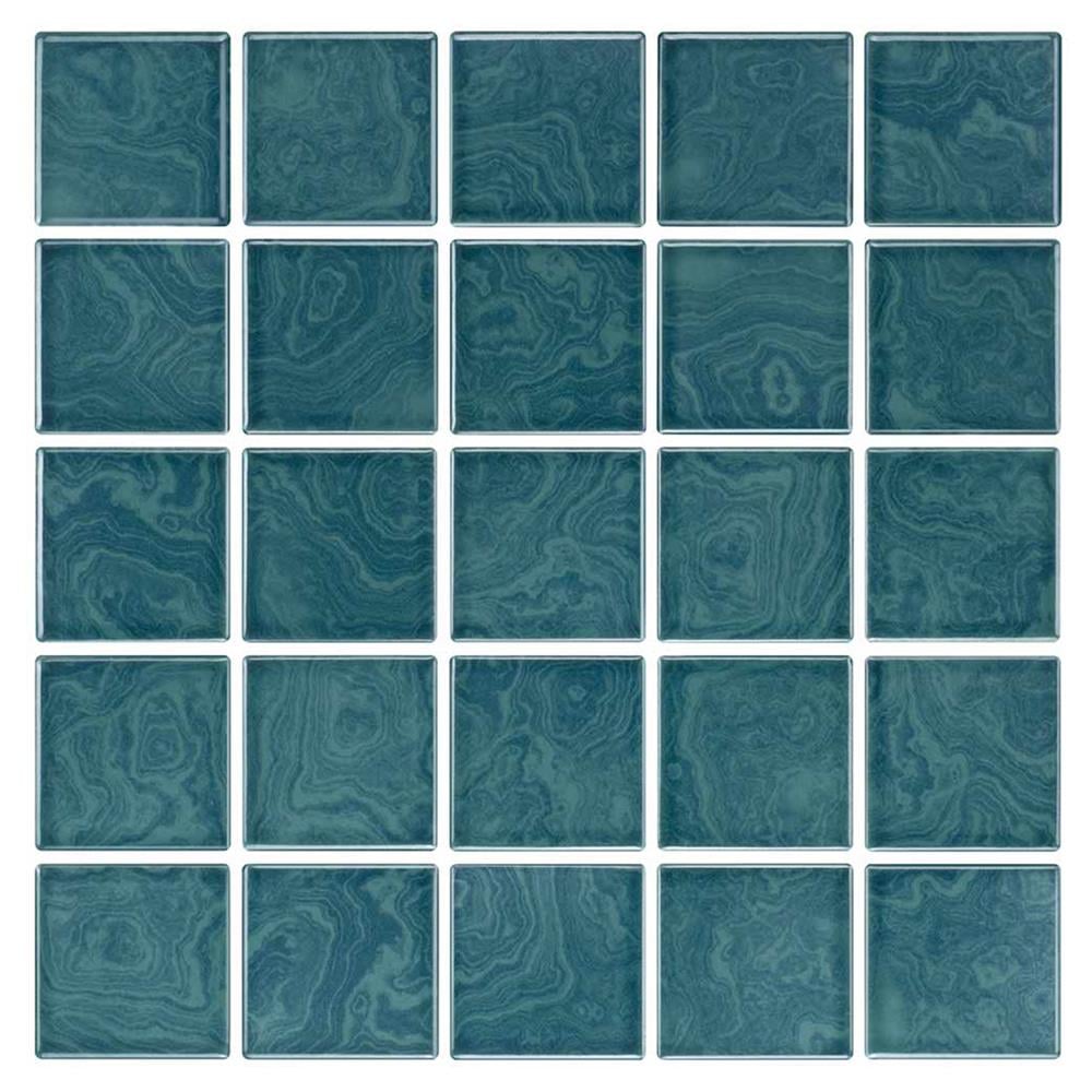 โมเสคพอร์ซเลน 30X30 ซม. COTTO รีสอร์ท ปาล์ม กรีน