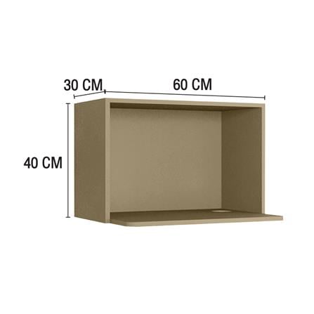 ตู้แขวนไมโครเวฟ MJ ETERNITY 60x40 ซม. สี SAND BIEGE_4