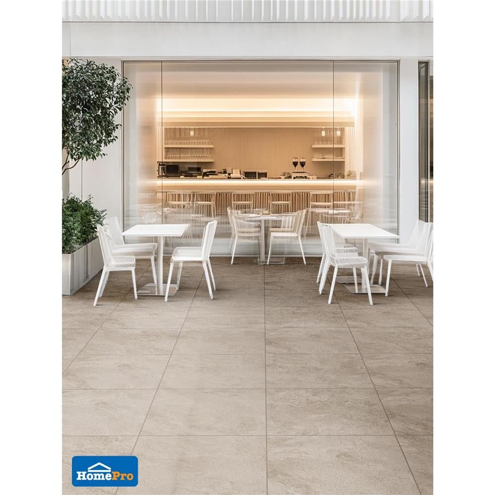 กระเบื้องพื้นพอร์ซเลน 60x60 ซม. COTTO ซานโตรินี เบจ R11 PM 1.44 ตร.ม.