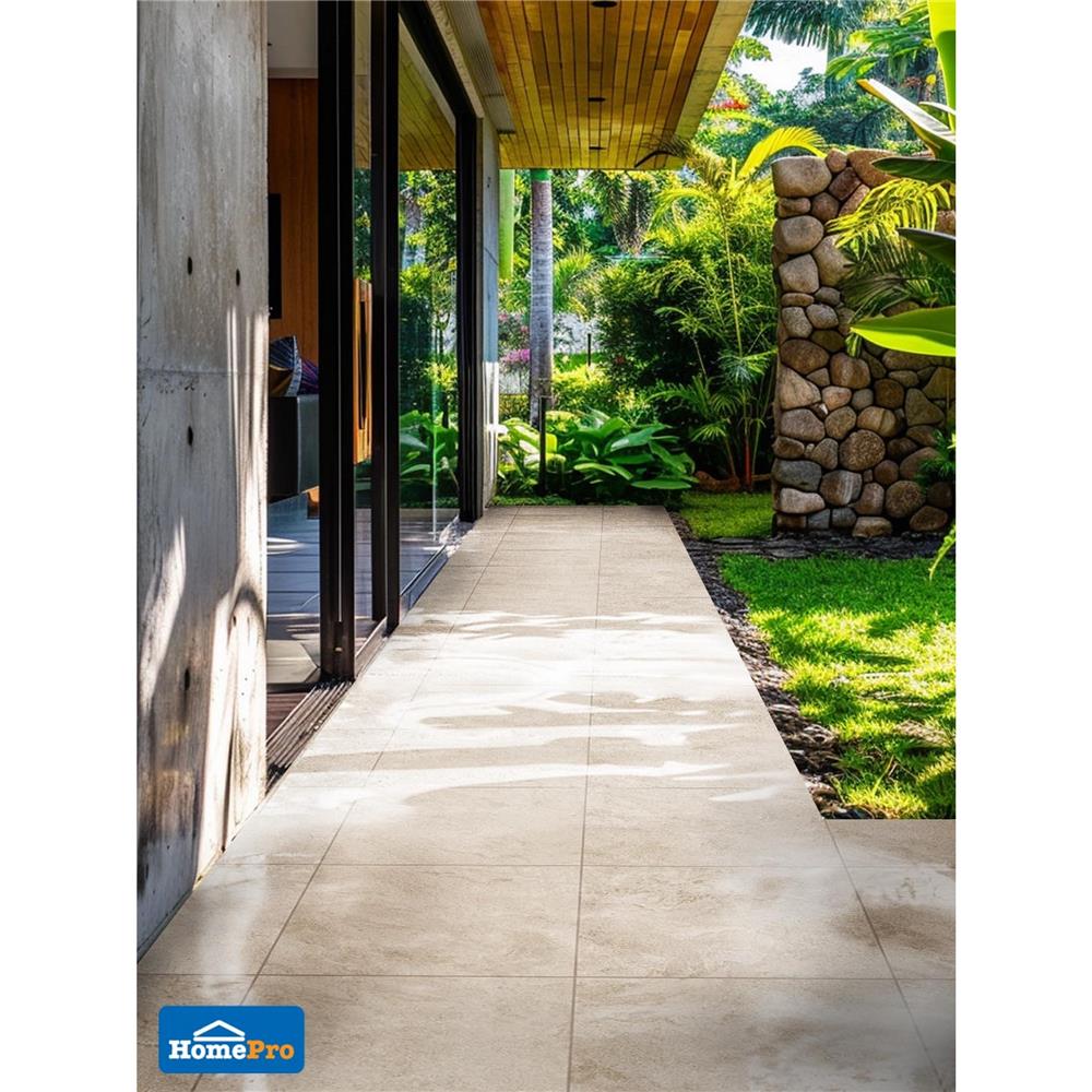 กระเบื้องพื้นพอร์ซเลน 60x60 ซม. COTTO ซานโตรินี เบจ R11 PM 1.44 ตร.ม.