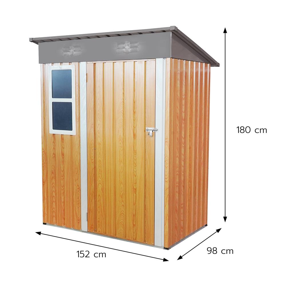 บ้านเก็บของกลางแจ้งกัลวาไนซ์ทึบ SPRING HUNTER 152X98 ซม.