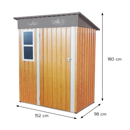 บ้านเก็บของกลางแจ้งกัลวาไนซ์ทึบ SPRING HUNTER 152X98 ซม._4