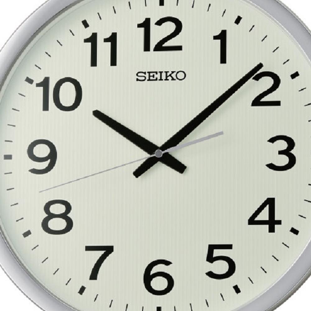นาฬิกาแขวน SEIKO CLOCKS QXA799S 16.6 นิ้ว สีเงิน