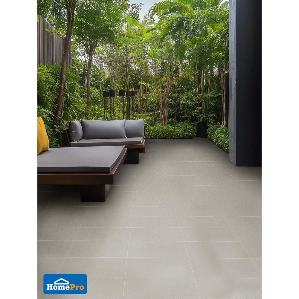 กระเบื้องพื้นพอร์ซเลน 30x60 ซม. COTTO ESPANA เมเทียร์กริส R11 เทา A 1.08 ตร.ม.
