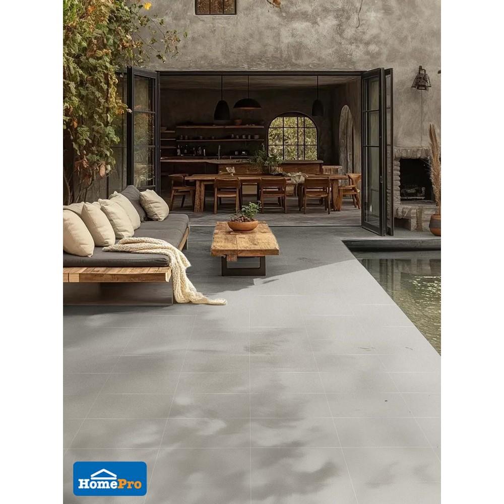 กระเบื้องพื้นพอร์ซเลน 30x60 ซม. COTTO ESPANA เมเทียร์กริส R11 เทา A 1.08 ตร.ม.