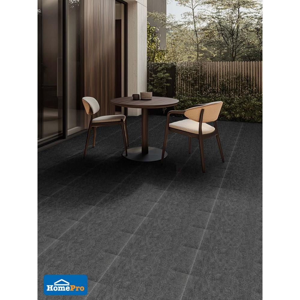 กระเบื้องพื้นพอร์ซเลน 30x60 ซม. COTTO ESPANA เมเทออร์ เนโกร R11 เทา A 1.08 ตร.ม.