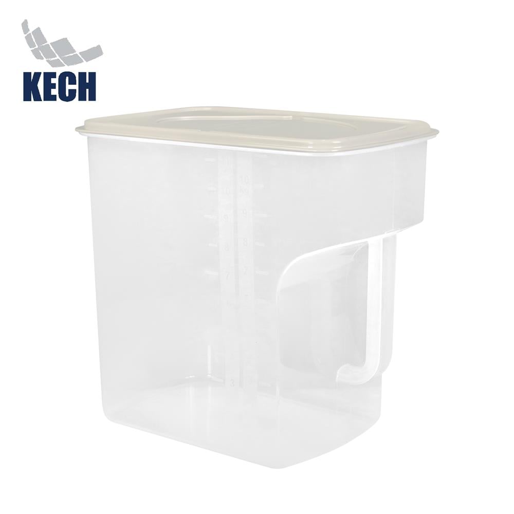 กล่องข้าวสารอเนกประสงค์มีหูจับ 11 กก. KECH สีขาว/ครีม_1