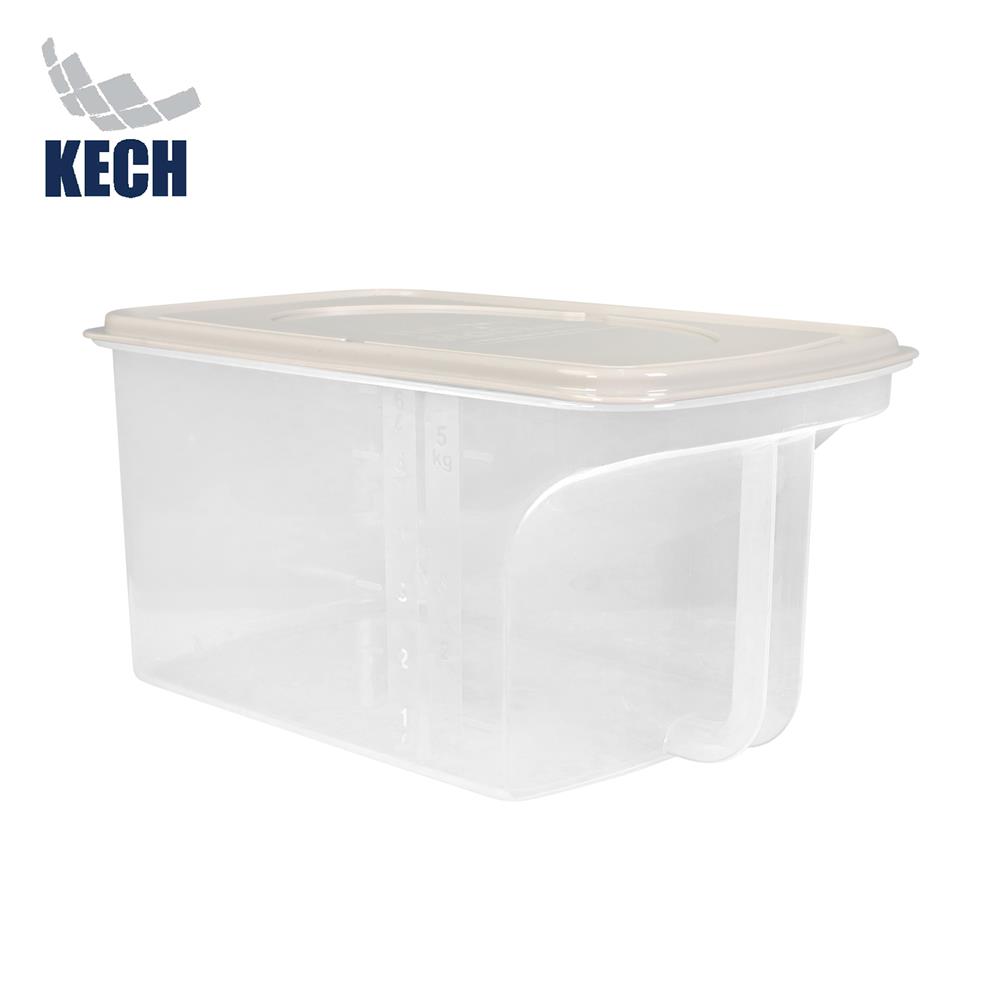 กล่องข้าวสารอเนกประสงค์มีหูจับ 6 กก. KECH สีขาว/ครีม_0