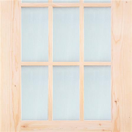 ประตูไม้เฮมล็อกเฟอร์ AZLE ZEN 90X200 ซม. สีธรรมชาติ ไม่เจาะลูกบิด_1
