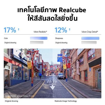 กล้องติดรถยนต์หน้าหลัง DDPAI N3 PRO GPS สีดำ_5