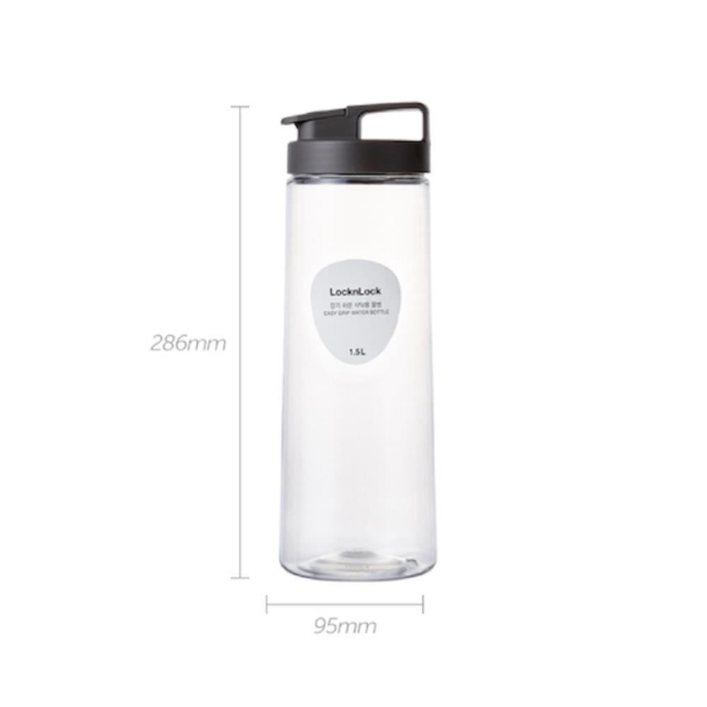 ขวดน้ำ PET LOCKNLOCK EASY GRIP 1.5 ลิตร สีเทา