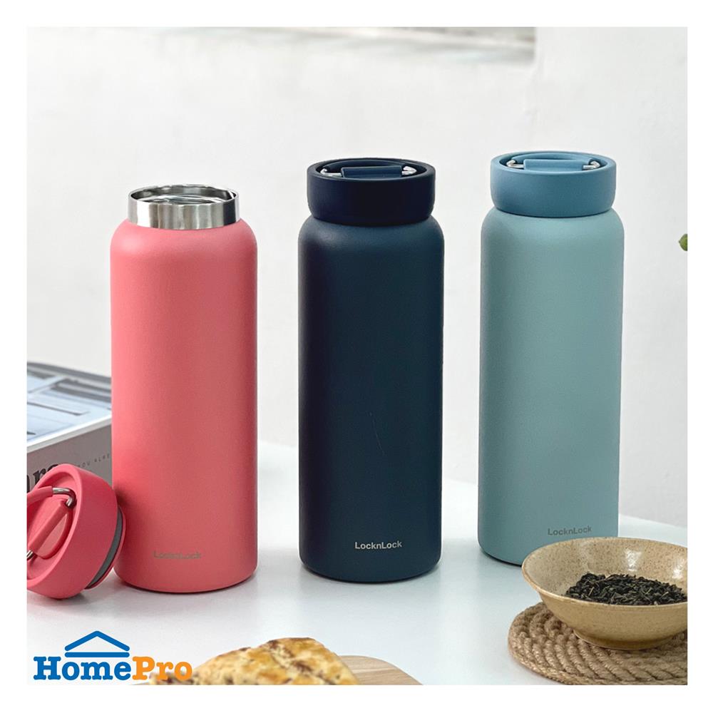 กระติกสุญญากาศ LOCKNLOCK JUMBO TUMBLER LHC4300 0.9 ลิตร สีแดง